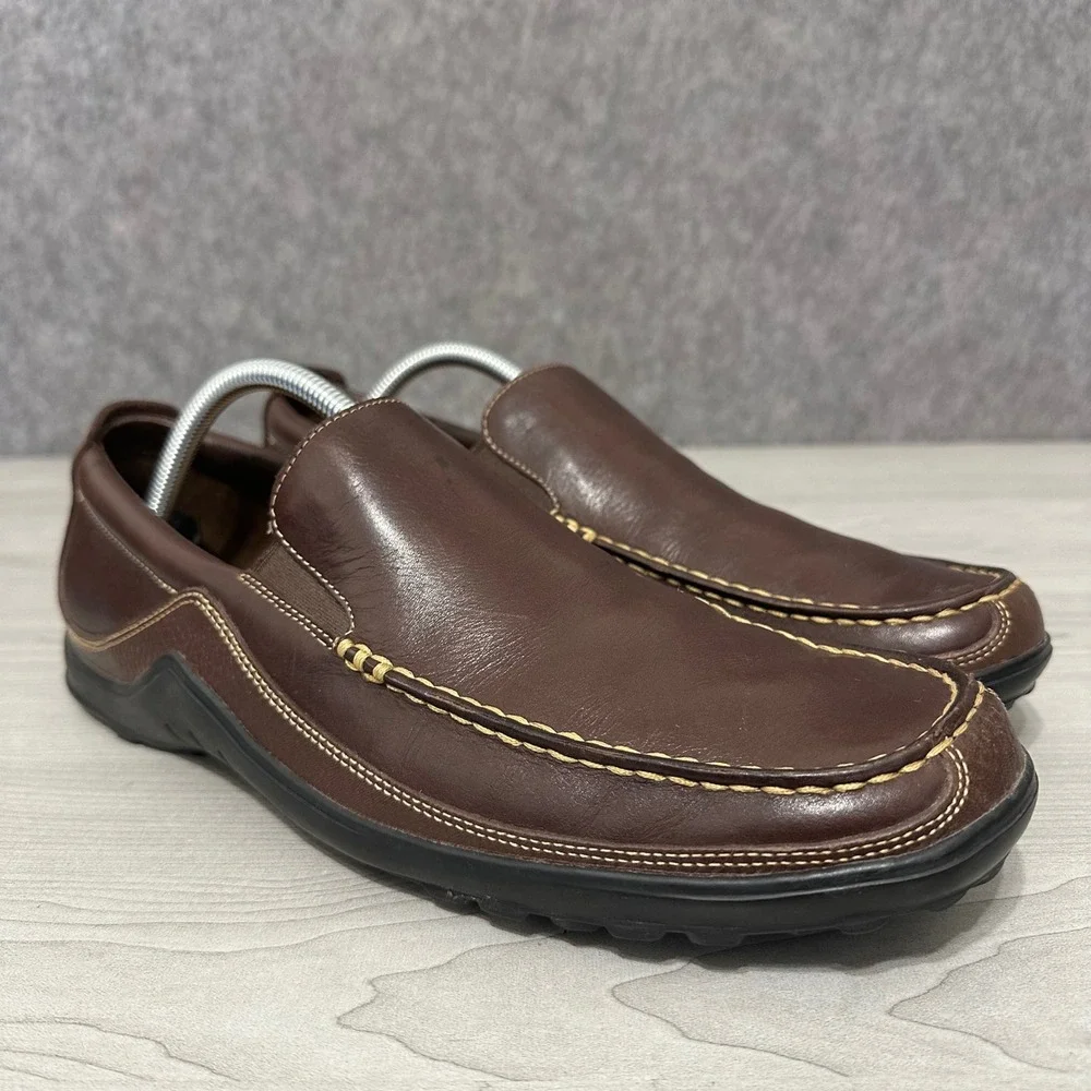 Cole Haan Tucker Venetian Mens 11 Brown‎ Loafers C04059 Leather Slip On Shoes